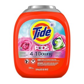 타이드 포즈 캡슐세제 세탁세제 다우니향 대용량 104개 Tide Pods, 104개입, 1개