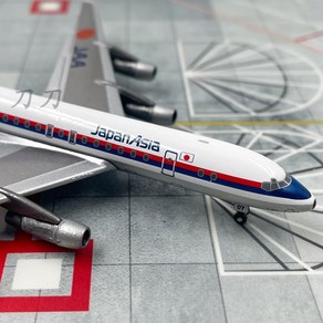 1:400JAL 일본 항공 McDonnell Douglas DC-8 여객기 JA8007 항공기 모델 합금 시뮬레이션 장식품, 1개