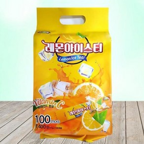 이레 레몬 아이스티 100T x 8개 (한박스) 에이드 분말, 14g, 100개입