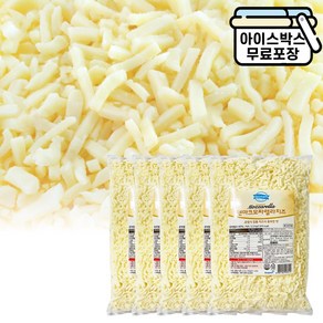 제이케이푸드 [절약상품] 동원 이태리안 피자치즈 X5봉 묶음 대용량 자연치즈 모짜렐라 99%, 2.5kg, 5개