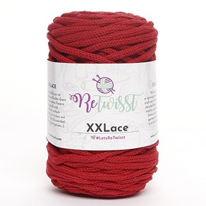 삼남뜨개실 리트위스트 XXLace 250g 10+1 면사 면실 혼방실 가방실 사계절실, ReTwisst XXLace, 29 레드, 1개