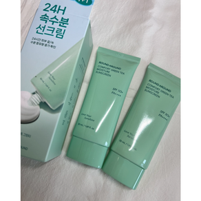 [정품]라운드어라운드 컴포트 그린티 수분 선크림 50ml+50ml 더블기획 라운드어라운드컴포트그린티수분선크림 수분선크림 라운드어라운드선크림 라운드어라운드그린티시카수분선크림 roun