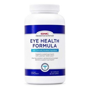 GNC 프리벤티브 아이헬스 포뮬라 (60) Peventive Nutition Eye Health Fomula 60 softgels 해외현지 코스트코 아이허브 미국 직구, 1개, 60정