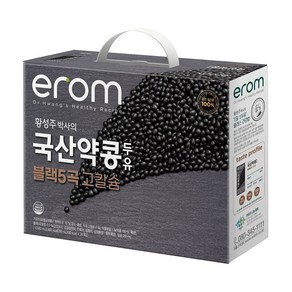 [코스트코]이롬 약콩 두유 블랙5곡 고칼슘 190ml, 24개