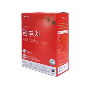 이레 콤부차 히비스커스티 50T/프로바이오틱스 홍차, 50개, 5g