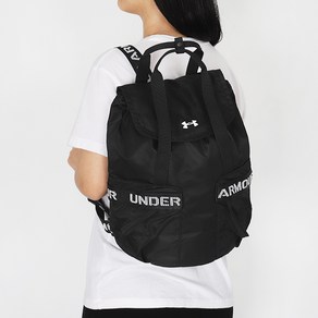 언더아머 우먼스 백팩 UA Favoite BackPack 블랙=화이트 로고, 상세설명참조, 1, 1개