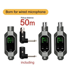 캘리브레이션마이크 UHF 무선 컨버터 XLR 송신기 및 리시버 다이나믹 시스템 호환, 2)fo 2 mics, New fo 2 Mics