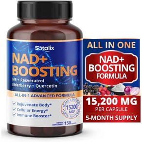 SOTALIX NAD+ 부스팅 올인원 어드밴스드 포뮬러 150캡슐, 1개, 1개, 150정