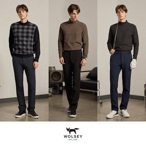 [쇼핑엔티] [Wolsey] 울시 24FW 최신상! 기능성 라운딩 기모본딩 팬츠 3종 남성, 30