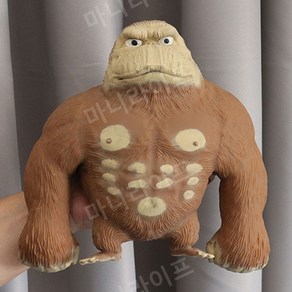 고릴라 틱톡 탄성인형 인형 늘어나는 어린이 장난감, one size, 22cm, 1개