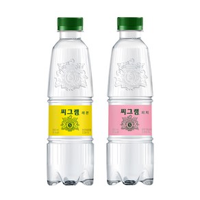 씨그램 탄산수 레몬12개+피치12개 350ml 24패트, 1세트