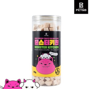 몬스터키친 동결건조 큐브 치킨 강아지 고양이 간식 170g, 1개