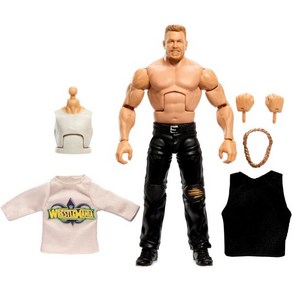 Mattel WWE 엘리트 액션 피규어 레슬매니아와 액세서리 및 니콜라스 빌드A피겨 부품 수집 팬, 1개