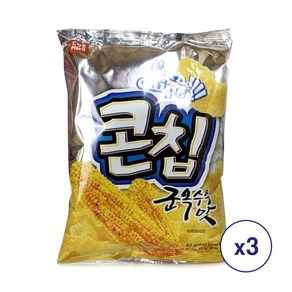 코스모스제과 콘칩 군옥수수맛, 3개, 82g