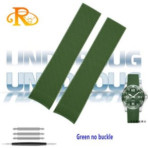 타이맥스 호환 시계줄 시계 스트랩 Rubbe Watch band Fo Longines Comcast Conquest silicone Diving L3.742 644 781 6