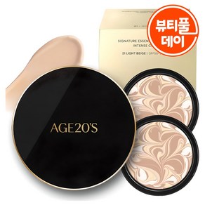 에이지투웨니스 시그니처 에센스 커버 팩트 인텐스 케이스 1p + 리필 14g 2p 세트, 21호, 1개