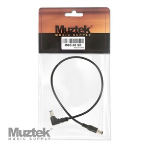 Muztek MDC-30 SR / 뮤즈텍 DC 케이블 (30cm / 한쪽1자 + 한쪽ㄱ자 플러그), 1개