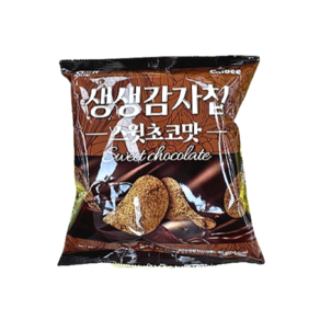 해태 가루비 생생감자칩 스윗초코맛 신상과자 (초콜릿 증정), 3개, 90g