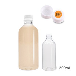 막걸리전용캡 효소N용기 500ml 2개