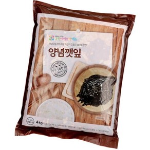 양념깻잎 4KG㈜그린이에프앤에스, 1개, 4kg