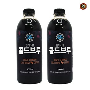 [인더스콜] 콜드브루 원액 대용량 더치커피 세하도 1000ml, 2개, 1개입