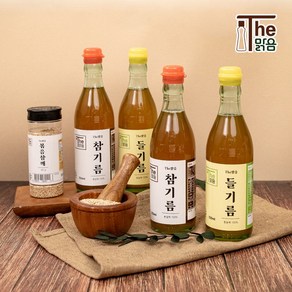 The맑음 저온압착 참기름 & 들기름 350ml 1+1, 2개