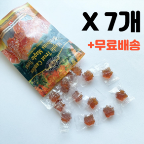 메이플사탕 캔디 7봉지 Maple Teat Candies Bonbons 140g, 7개