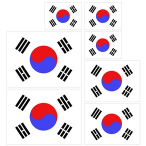 위드코코 DIY 태극기 여행 캐리어 꾸미기 빅사이즈 대형 방수 유리 벽 욕실 리무버블 스티커, 온리태극기, 1개