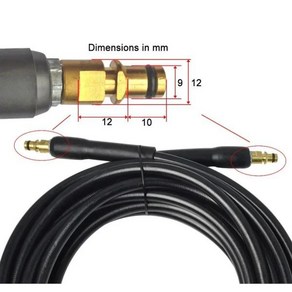 호환 카쳐 카처 K 호스 익스텐션 커넥터 고압 물 세척 나일론 파이프 부품 160ba 2320psi 140OF