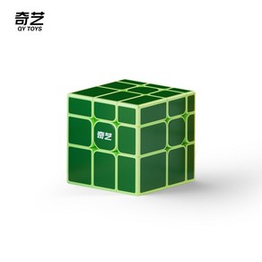 [ECube] QiYi 2024 미러 큐브 스티커리스 마그네틱 3x3x3 부드러운 속도 전문 퍼즐 장난감 블록 신제품, 03 Geen No Mag, 1개