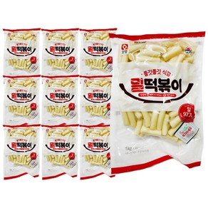 사조 오양 밀 떡볶이 1kg x 10개 / 밀떡 떡볶이떡