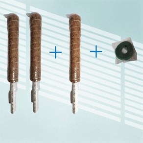 식물지지대 수태봉 두툼하고 단단한 마감형 40cm 50cm 60cm 3개에 사은품 원예용 벨크로가든 타이까지, 마감형(3), (3)60cm*3개, 3개