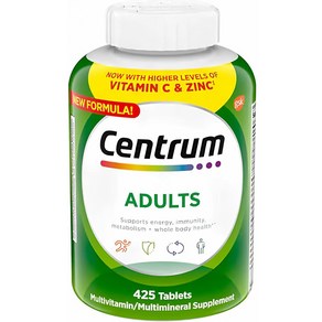 센트룸 멀티비타민 남녀공용 대용량 425정 비타민C Centum Multivitamin, 1개