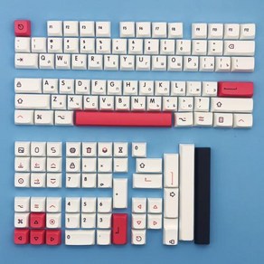 포인트키캡 기계식 키보드 OEM PBT 귀여운 커스텀 레트로 MAIMOOO 러시아어 레이아웃 키캡 XDA 프로파일 승화 Ikbc Cherry MX 108 104 87 6196 키