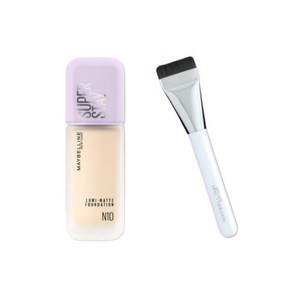 메이블린 슈퍼스테이 루미매트 파운데이션 35ml+브러쉬 0 클린 뉴트럴, 1개, [브러시 기획] N10 클린 뉴트럴