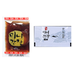 신슈 미니 간장 4.5g 200개 포장용 현진식품 프리미엄 미니 양조 맛간장 6g 190개, 신슈미니간장 4g 200개