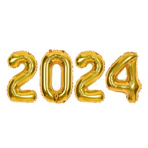 제이벌룬 2025 크리스마스 연말파티 은박풍선, 은박풍선세트 2024 소 [골드]