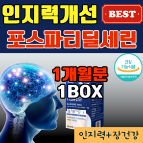 60대 PS 포스파티딜세린 인지력 개선 식약처인증 포스타티딜세린 유산균 분말 스틱, 1개, 30회분