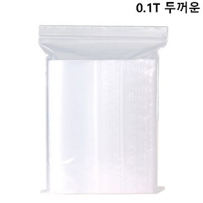 진주바다 지퍼백 12X17cm 100매 PE 두꺼운 비닐팩 0.1T