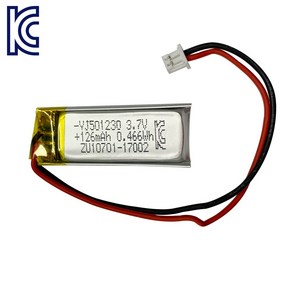 YJ 리튬폴리머배터리 KC인증충전지 3.7V YJ501230 126mAh 리튬폴리머, 1개, 1개입