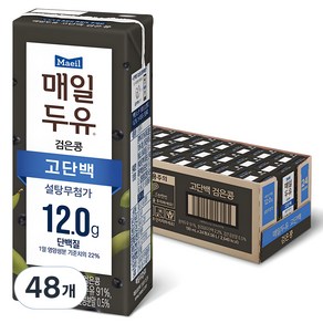 매일두유 고단백 검은콩, 190ml, 48개