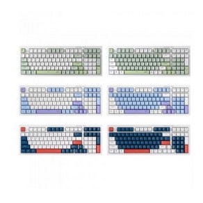 지클릭커 오피스프로 사일런스 M RGB 무소음 방수 98키 무선 블루투스 키보드, 제조사축, WK50, Geenwich RC1