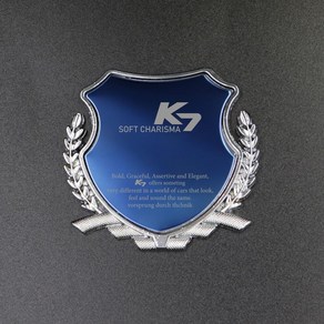 [호환상품] K7 로고 레터링 각인 포인트 튜닝 엠블럼, 블루