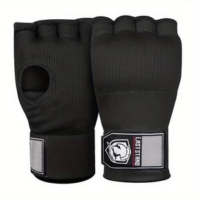 권투 글러브 Mma 반 손가락 젤 복싱 장갑 산타 무에타이 훈련 핸드 랩 긴 손목 스트랩이 있는 내부 액세서리, 1개, A