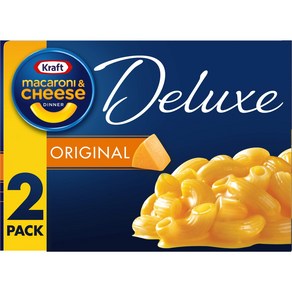 Kaft Deluxe Oiginal Macaoni & Cheese Dinne (2 ct Pack 크래프트 디럭스 오리지널 마카로니 & 치즈 디너(2ct 팩 14oz 상자, 1개, 396g