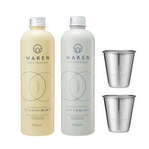 [가글컵 포함]웨이큰 레몬민트향+스피아민트향, 1개, 500ml