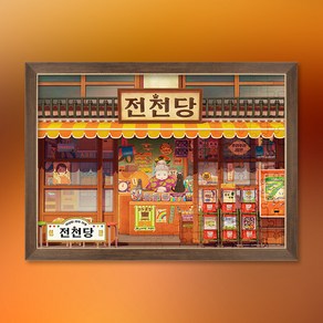 전천당 전천당의 전경 직소 퍼즐+액자 세트 애니메이션 150피스, 단품, 1개