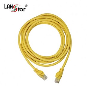 H-CAT.6 랜 케이블 LS-6UTPD-10MY UTP 8P8C RJ45 1Gbps 다이렉트 연선 24AWG 50μ 10M 노랑