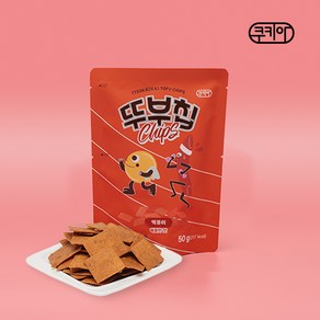 두부 과자 쿠키아 뚜부칩 떡볶이맛 건강한 간식 50gx6봉, 50g, 6개