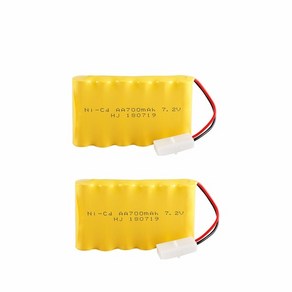 7.2v 700mAh 배터리 7.2V 충전기 RC 자동차 로봇 탱크 건 보트 NiCD Aa 700ma 충전식 팩